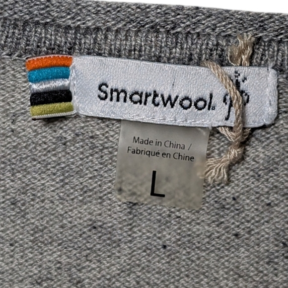 Smartwool Akamina Gray Crew Neck Sweater | Women’s L | Merino Wool Blend - Picture 5 of 8